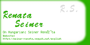 renata seiner business card